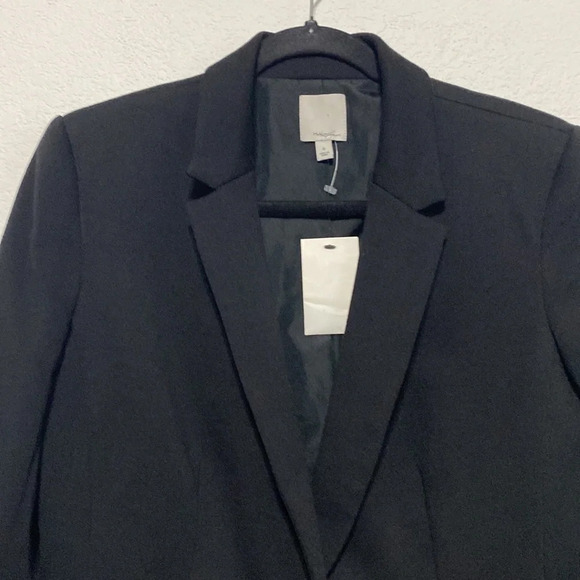 Halogen NWT Nordstrom Black Blazer Jacket Size 8 - Picture 2 of 9